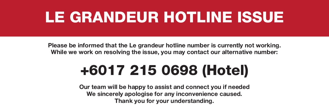 NOTICE HOTLINE ISSUE