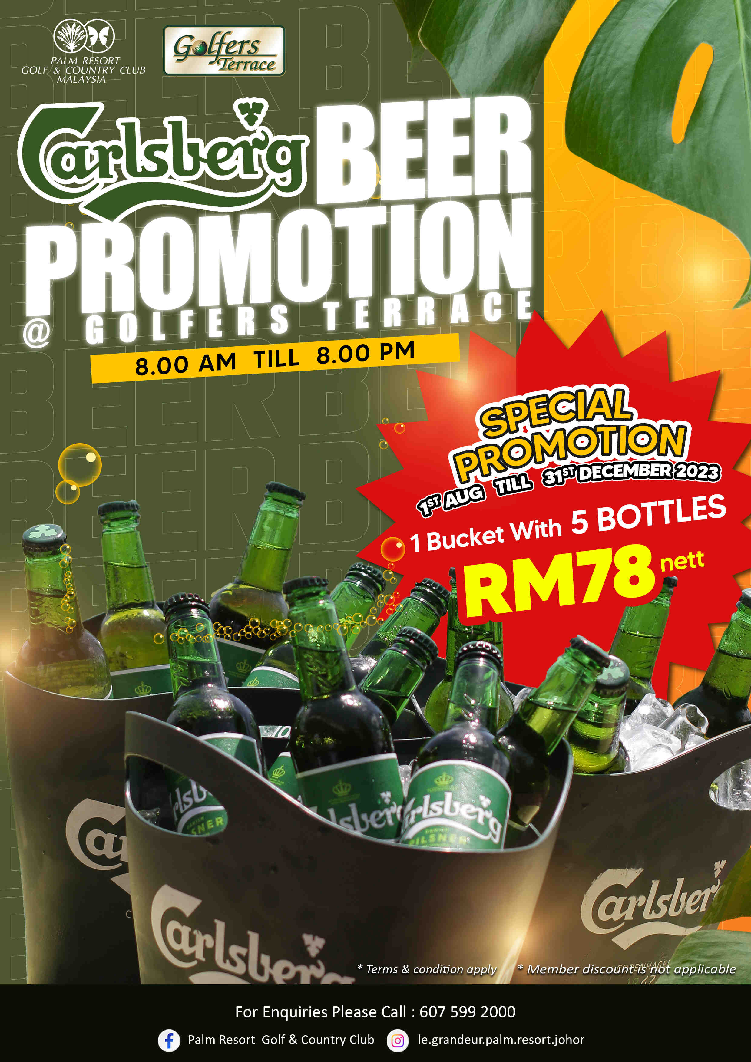 Carlsberg Beer Promotion @ Golfers Terrace