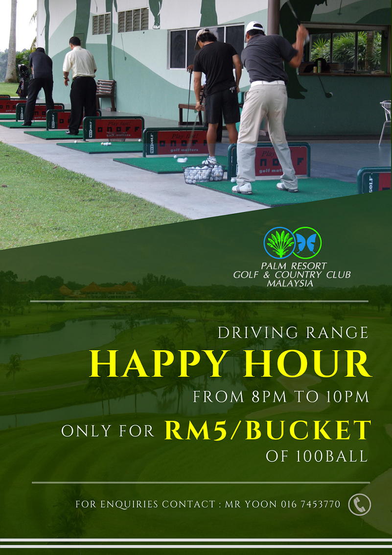 Driving Range Happy Hour!! Palm Resort